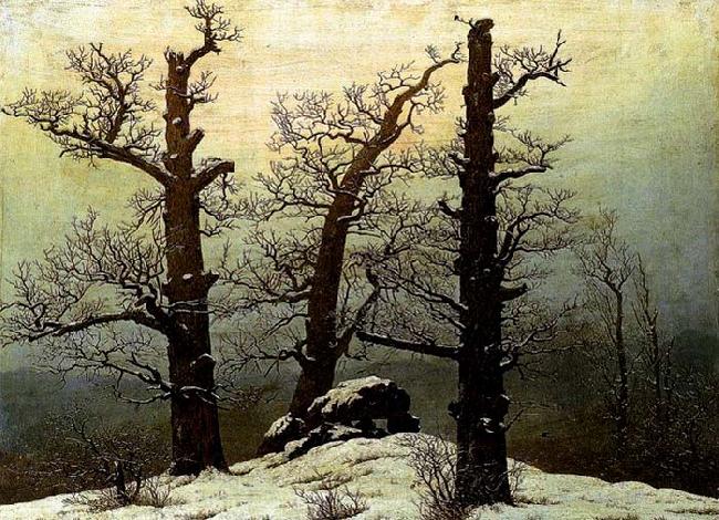 Caspar David Friedrich Dolmen in the Snow Spain oil painting art